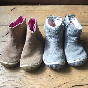 Two pairs Stride rite toddler boots